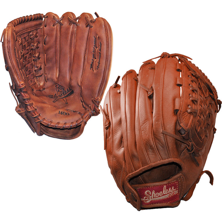 Shoeless Joe Professional Basket Weave 14 Inch 1400BWR Slowpitch Softball Glove