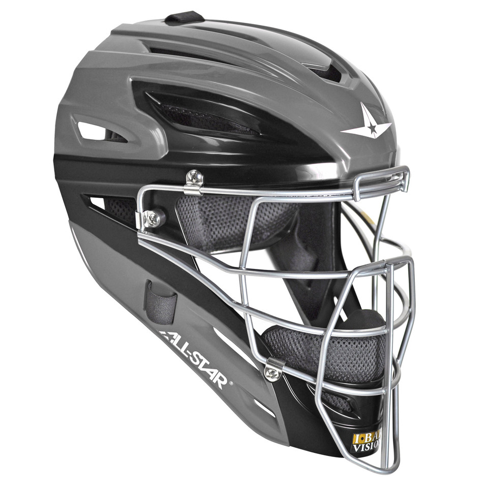 All-Star Graphite Two-Tone Youth Baseball/Softball Catcher's Helmet