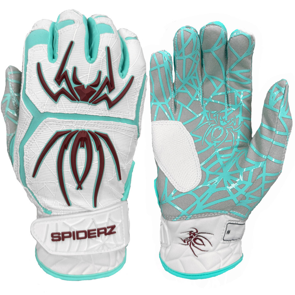 Spiderz Youth Hybrid Baseball/Softball Batting Gloves