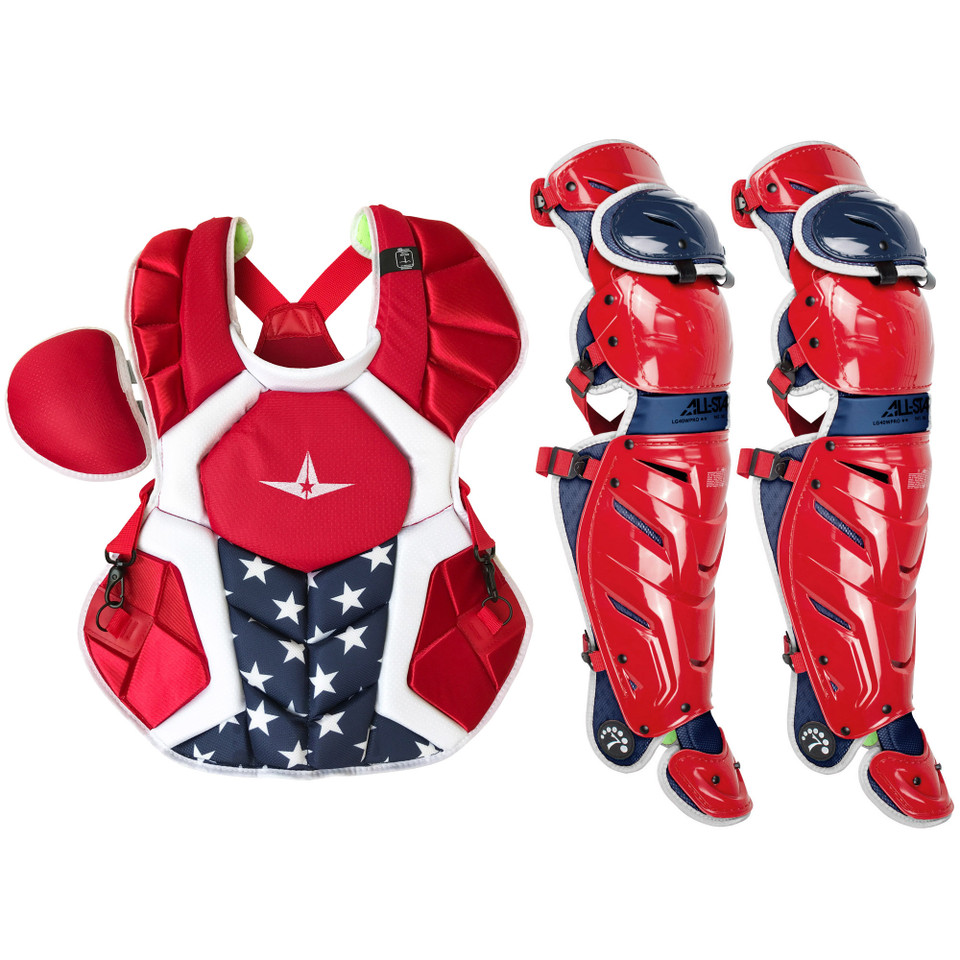 All-Star System7 Axis USA NOCSAE Adult Baseball Catcher's Bundle