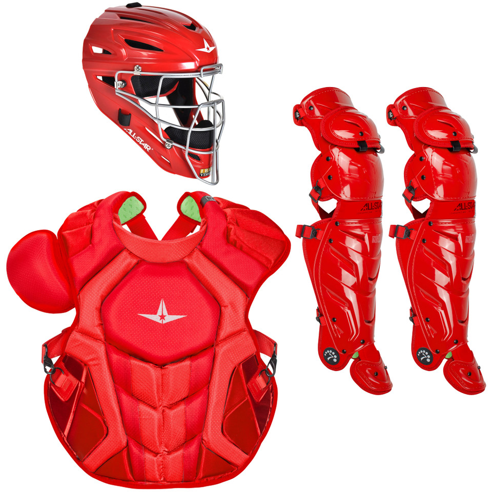 All-Star Solid Color System7 Axis NOCSAE Adult Baseball Catcher's Package