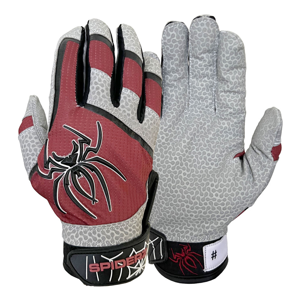 Spiderz PRO Adult Baseball/Softball Batting Gloves