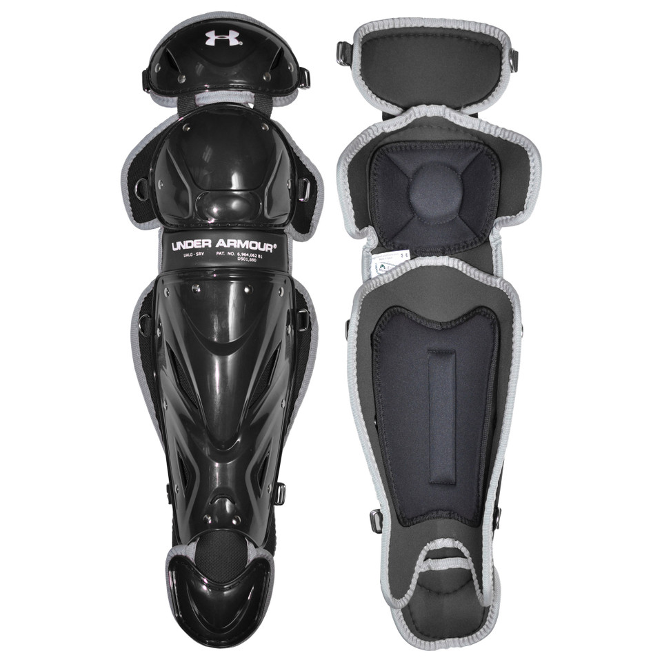 Under Armour UA Victory Intermediate 14.5 Inch Baseball Catcher's Leg Guards Under Armour UA Victory Intermediate 14.5 Inch Baseball Catcher's Leg Guards