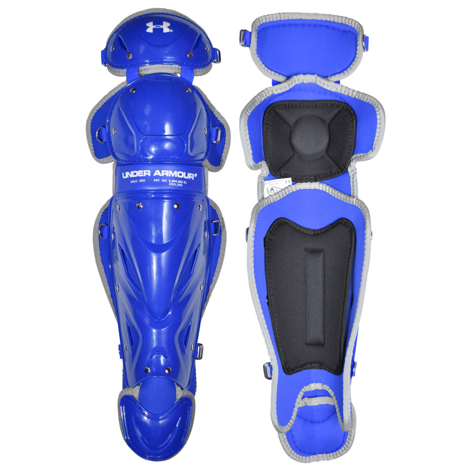 Under Armour UA Victory Intermediate 14.5 Inch Baseball Catcher's Leg Guards Under Armour UA Victory Intermediate 14.5 Inch Baseball Catcher's Leg Guards