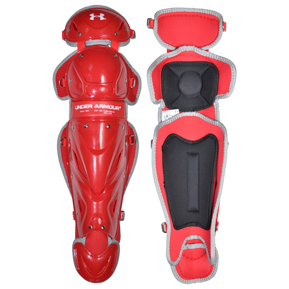 Under Armour UA Victory Intermediate 14.5 Inch Baseball Catcher's Leg Guards Under Armour UA Victory Intermediate 14.5 Inch Baseball Catcher's Leg Guards