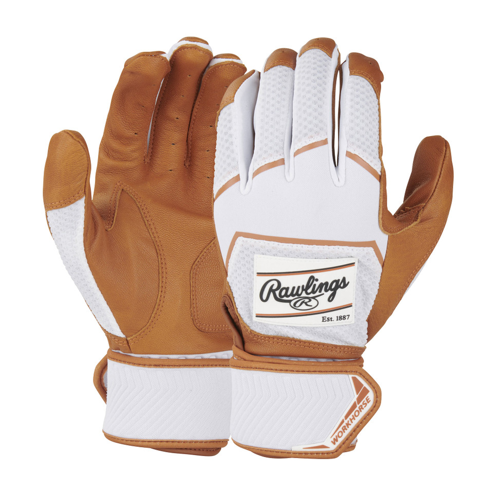 Rawlings Workhorse Compression Strap Adult WHC2BG Baseball Batting Gloves