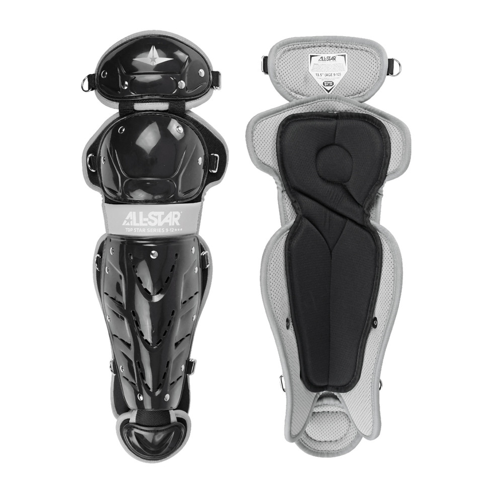 All-Star Top Star 13.5 Inch Youth 9-12 Baseball Leg Guards All-Star Top Star 13.5 Inch Youth 9-12 Baseball Leg Guards