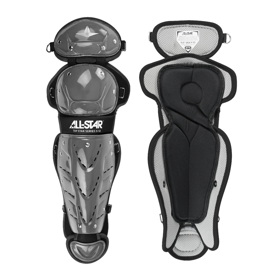 All-Star Top Star 13.5 Inch Youth 9-12 Baseball Leg Guards All-Star Top Star 13.5 Inch Youth 9-12 Baseball Leg Guards