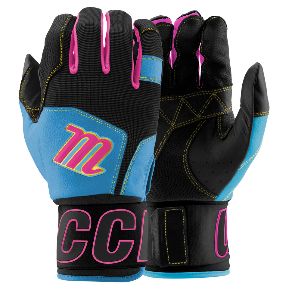 Marucci Blacksmith Full-Wrap V2 Baseball/Softball Batting Gloves
