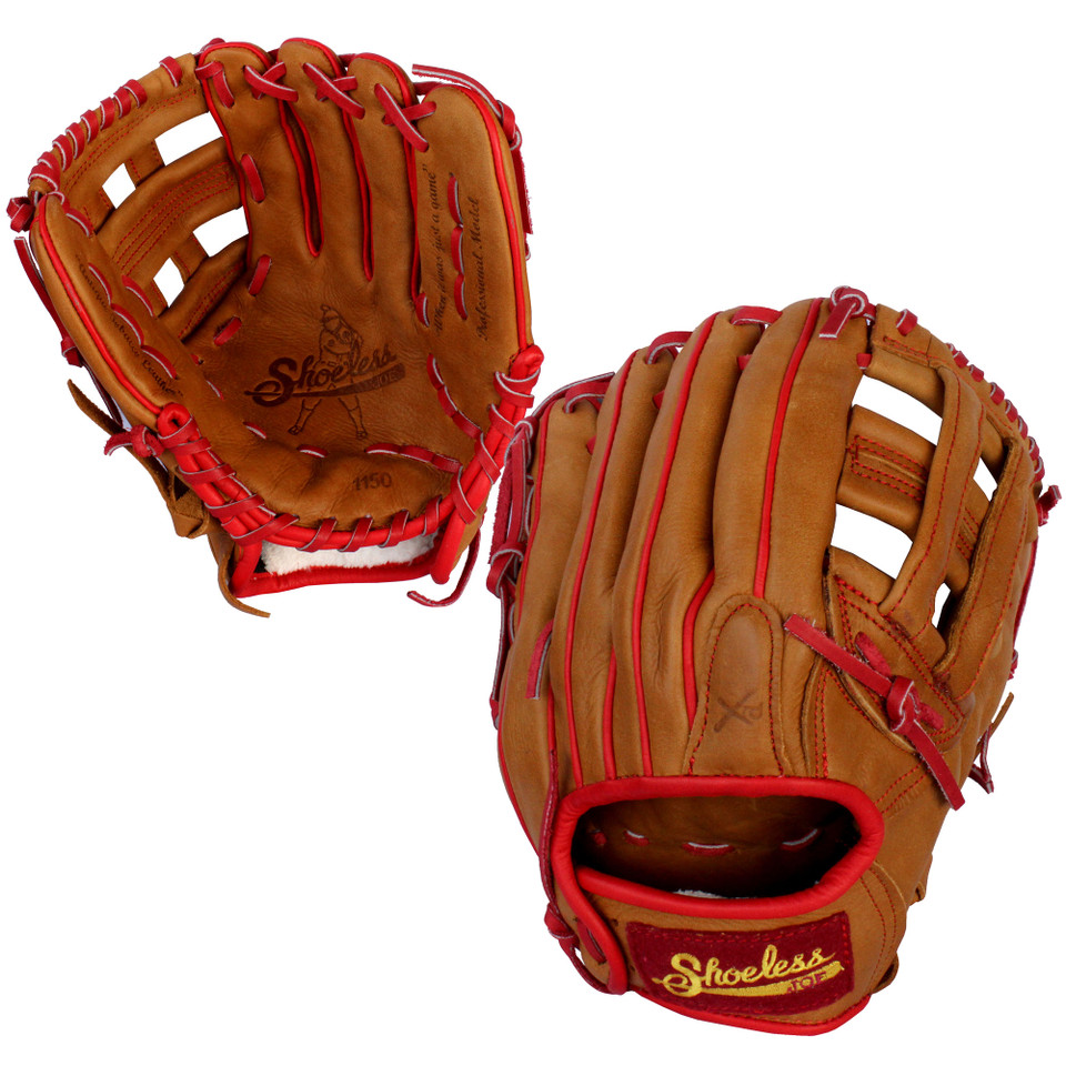 Shoeless Joe Double Play 11.5 Inch BN-RD1150HWR Baseball Glove - Brown/Red