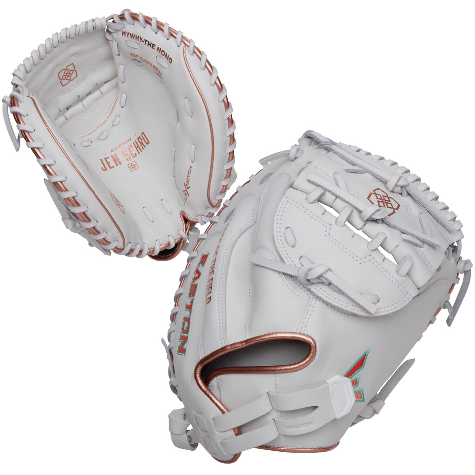 Easton Elite Series Jen Schro 33 Inch MYWHY-THENONO Fastpitch Softball Catcher's Mitt