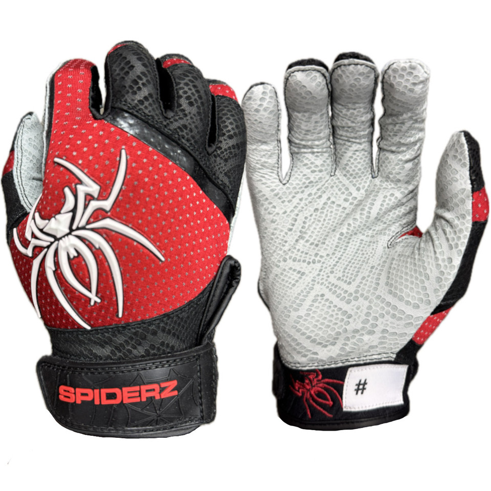Spiderz 2025 PRO Short Cuff Adult Baseball/Softball Batting Gloves
