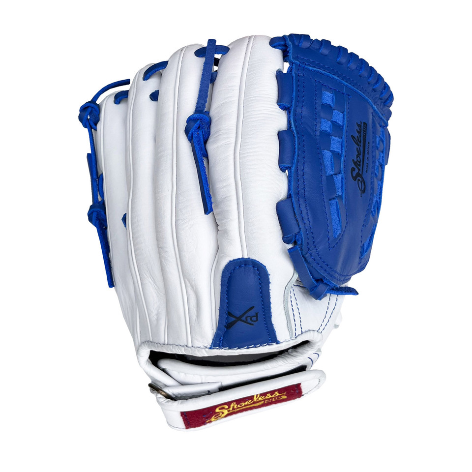 Shoeless Jane Professional 12.5 Inch 1250FPBW Fastpitch Softball Glove - White/Royal