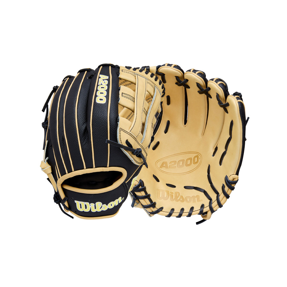 Wilson 2026 A2000 Classic SuperSkin Black/Blonde 12 Inch DW5 Baseball Glove