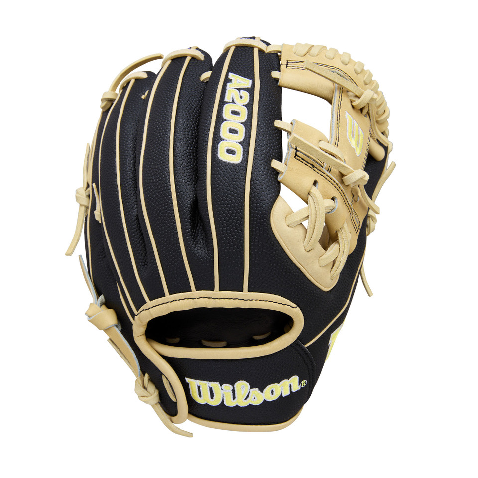 Wilson 2026 A2000 Classic Pedroia Fit Black/Blonde 11.5 Inch DP15 Baseball Glove