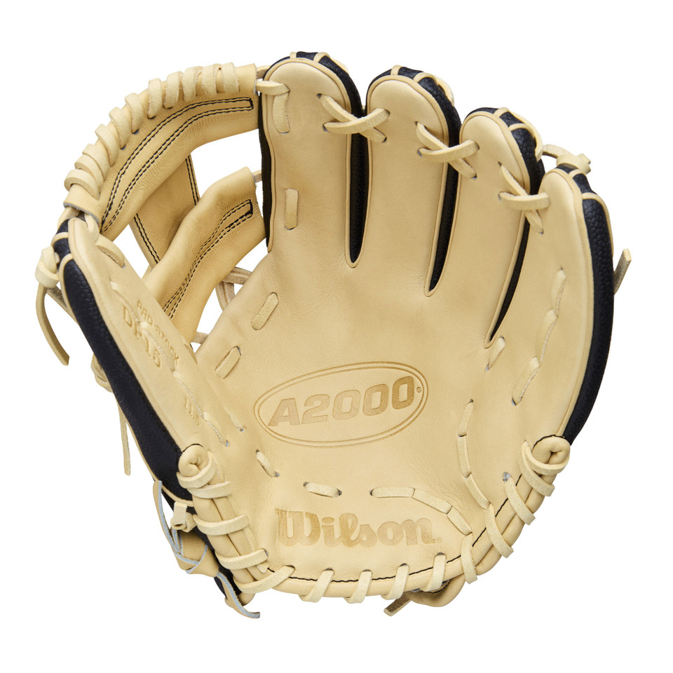 Wilson 2026 A2000 Classic Pedroia Fit Black/Blonde 11.5 Inch DP15 Baseball Glove