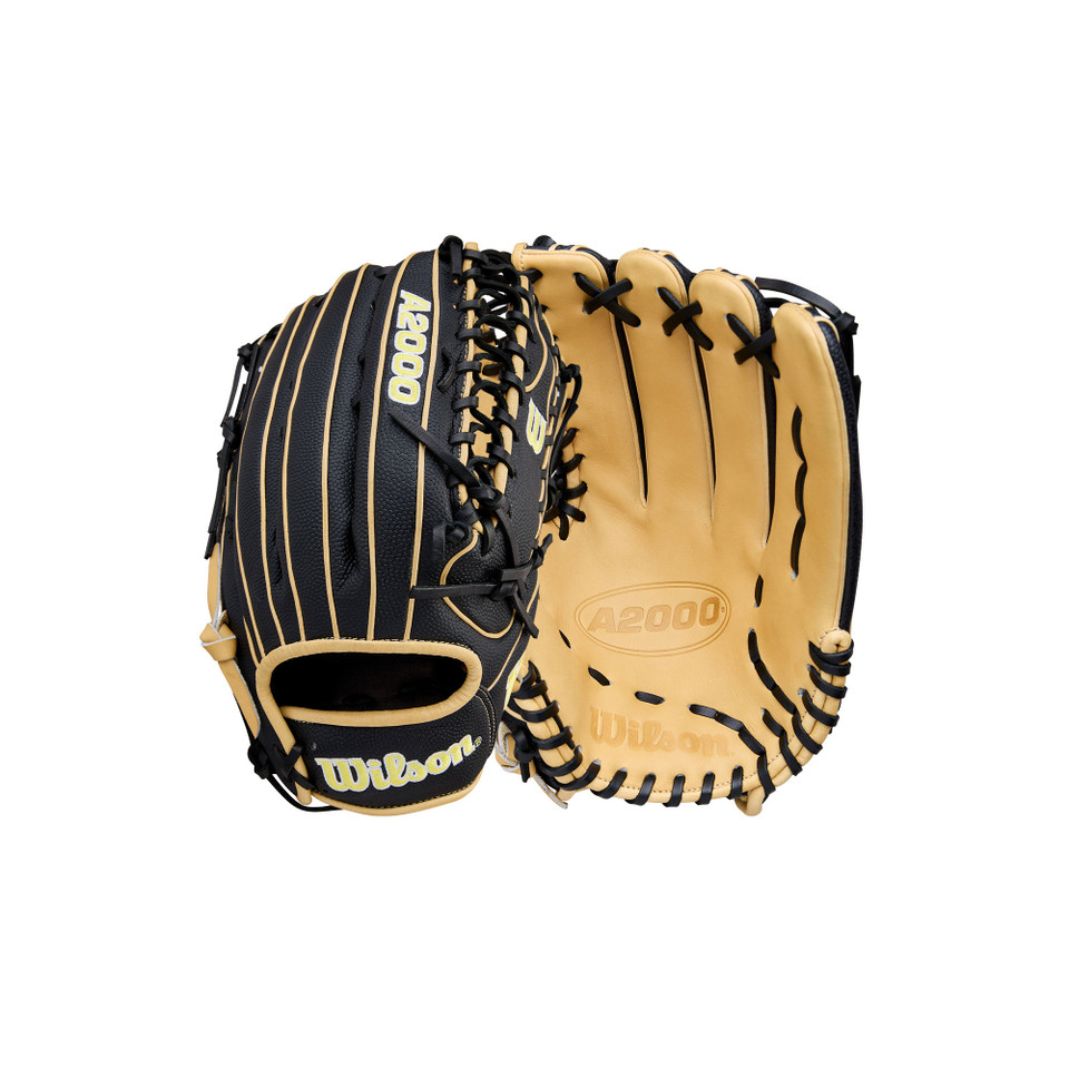 Wilson 2026 A2000 Classic SuperSkin Black/Blonde 12.75 Inch OT7 Baseball Glove
