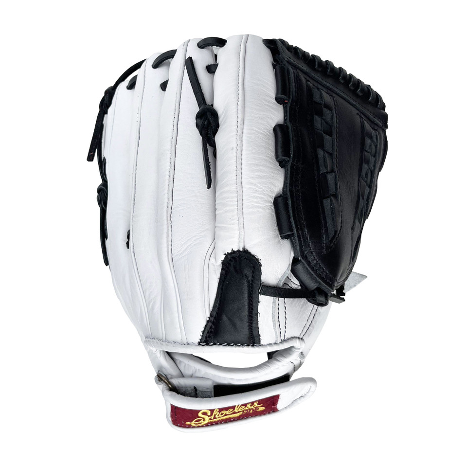 Shoeless Jane Professional 12.5 Inch 1250FPBW Fastpitch Softball Glove - White/Black