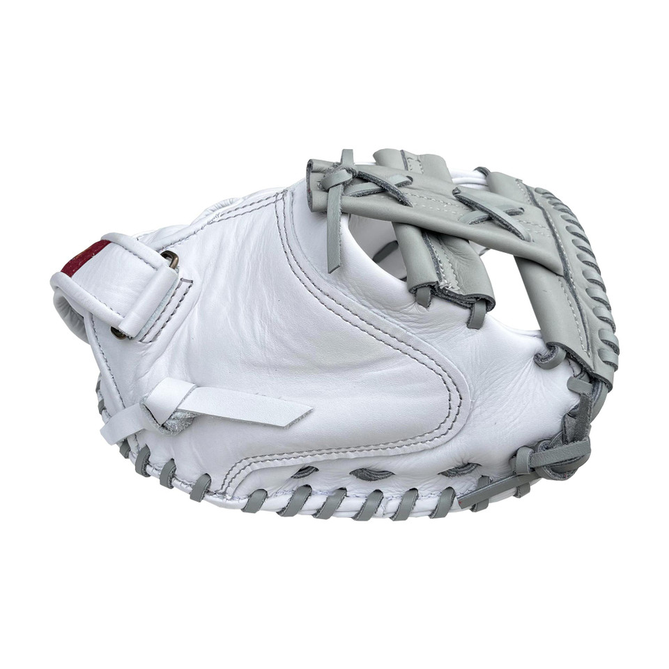 Shoeless Jane Professional 34 Inch 3400FPCM Fastpitch Catcher's Mitt - White/Grey