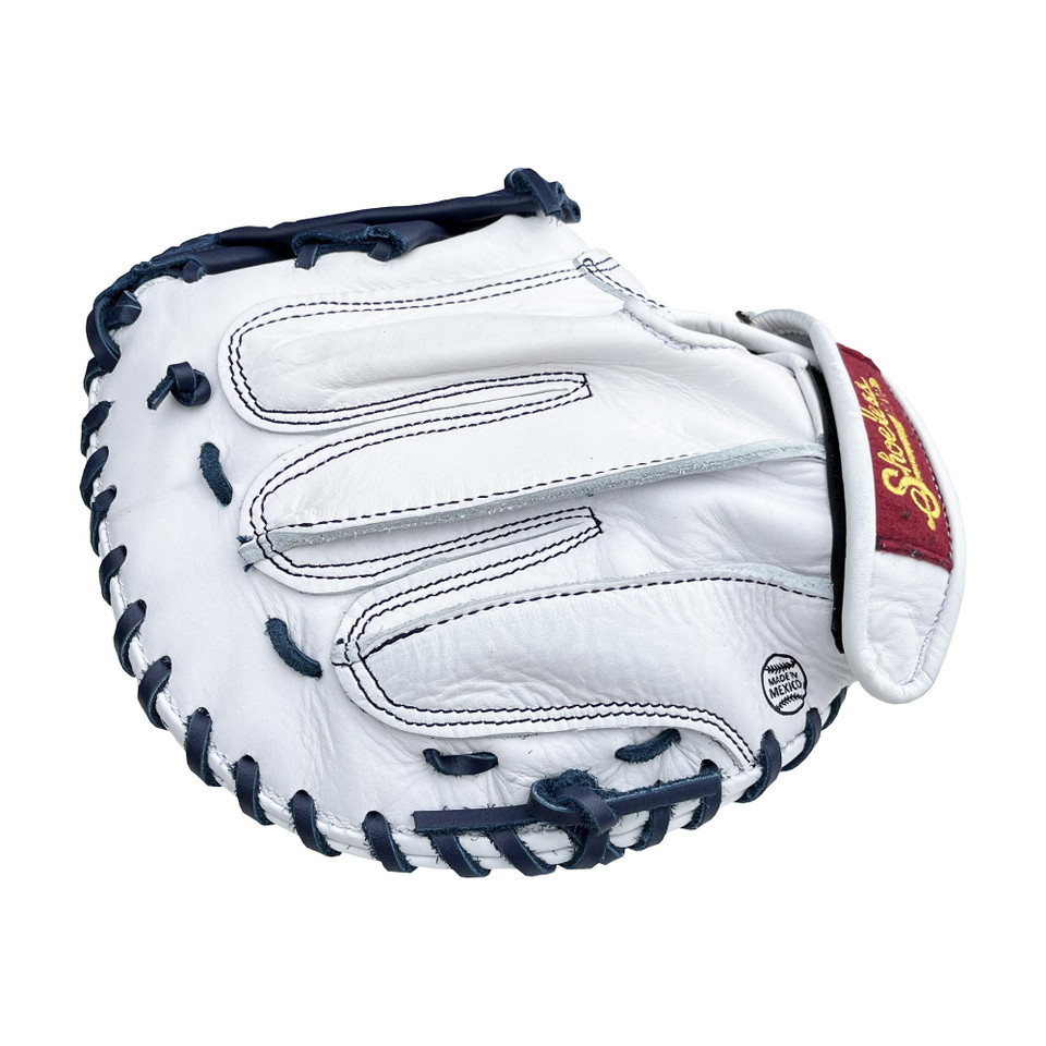 Shoeless Jane Professional 34 Inch 3400FPCM Fastpitch Catcher's Mitt - White/Navy