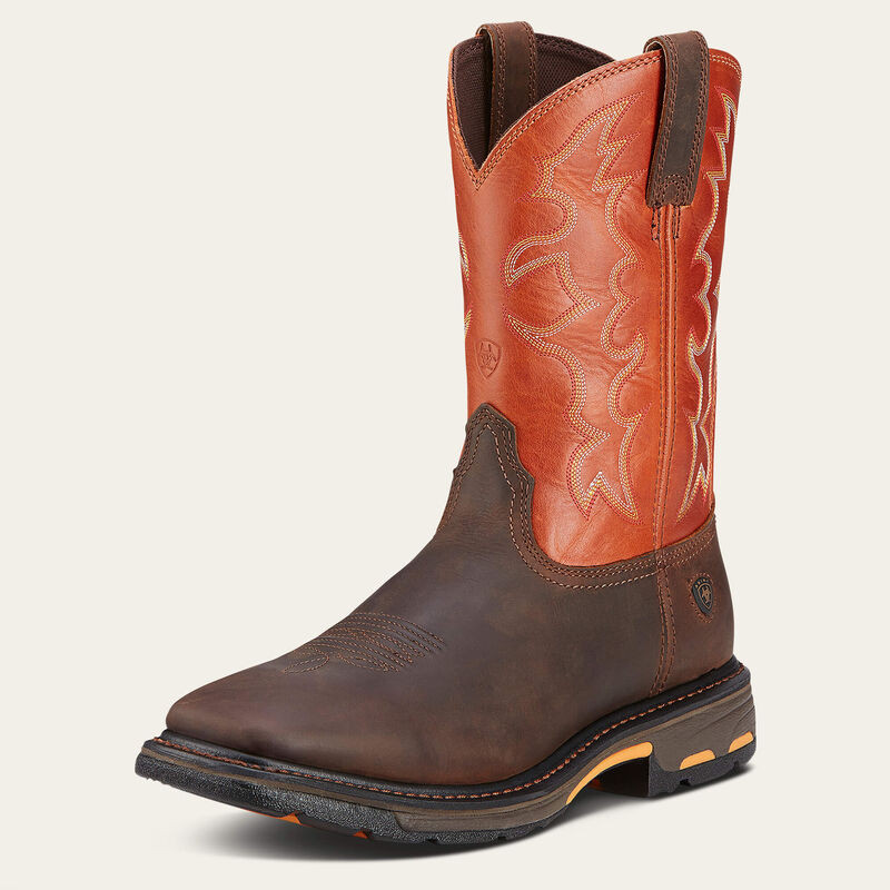 ARIAT MENS WORKHOG WIDE SQUARE TOE DARK EARTH 10005888