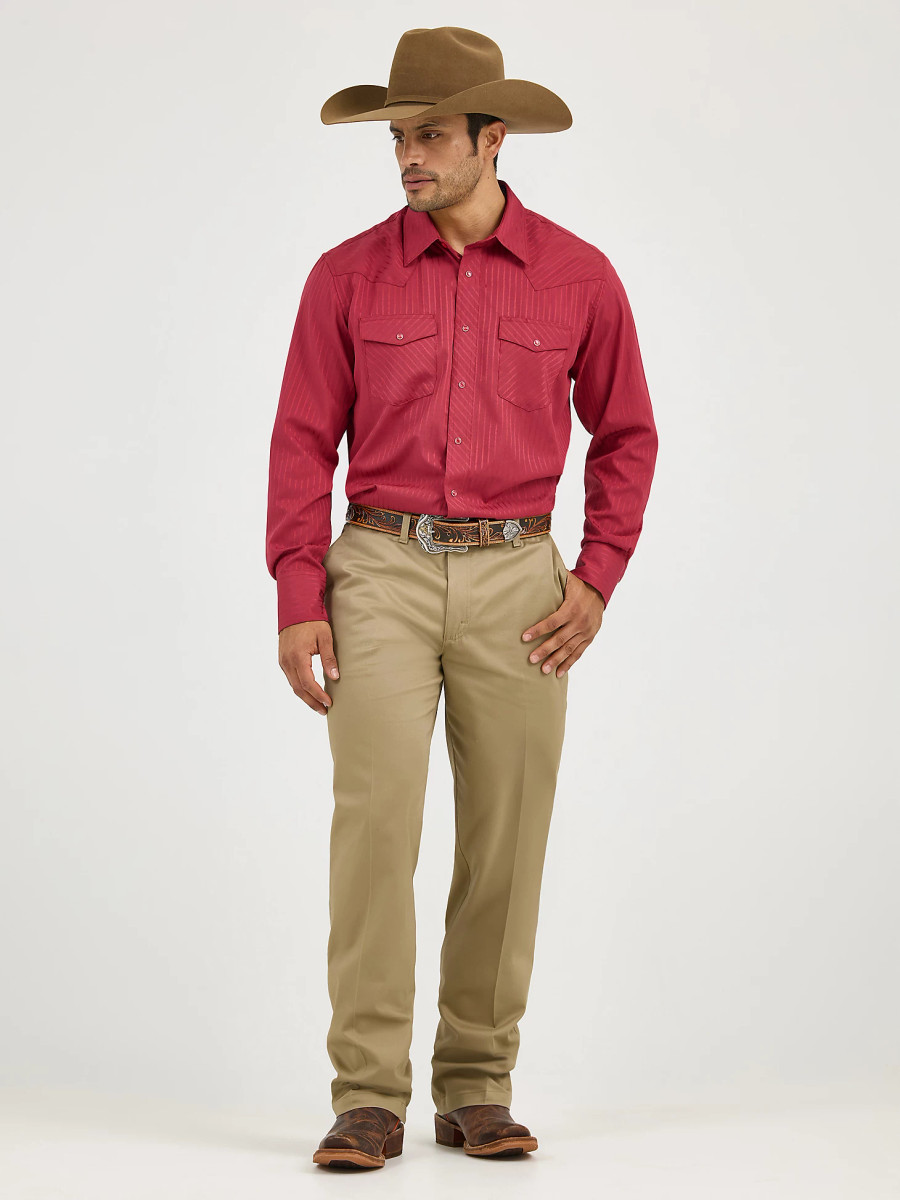 WRANGLER KHAKI FLAT FRONT 00096KH