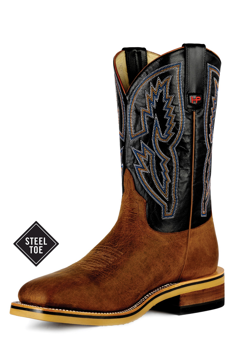 HORSEPOWER DISTRESSED BISON STEEL TOE HPW2507