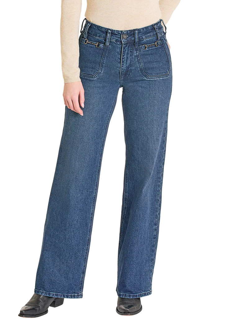 ROCK & ROLL CLASP DETAIL RELAXED FLARE MED BW6HD07846