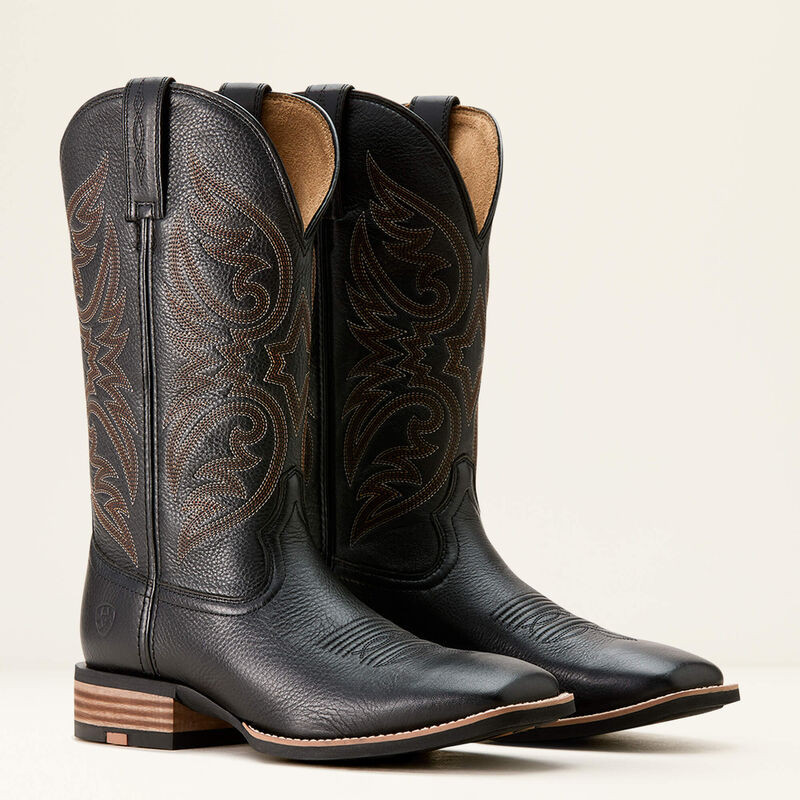 ARIAT RICOCHET COWBOY BOOT BLACK CARBON 10053631