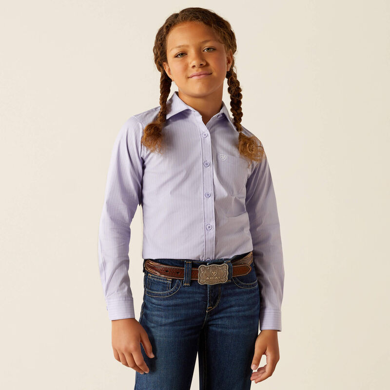 ARIAT KIRBY SHIRT SWEET LAVENDER STRIPE 10054599