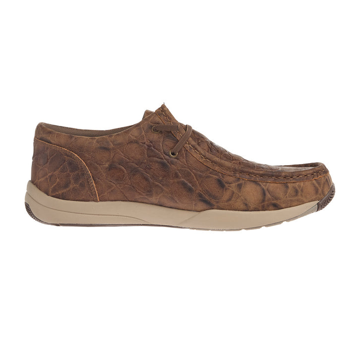ROPER MENS LOW CLEARCUT TURTLE EMBOSSED CASUAL SHOE BROWN 09-020-1662-3650