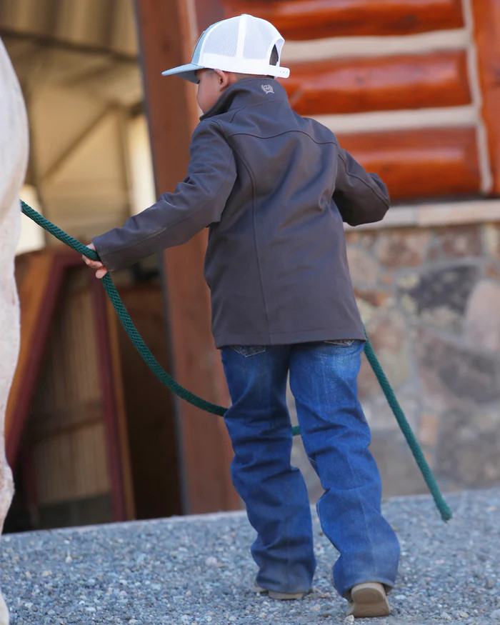 CINCH BOYS BONDED JACKET BROWN MWJ5710001