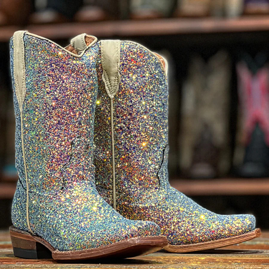 TANNER BLUE MERMAID LEATHER BOOTS TMG205037