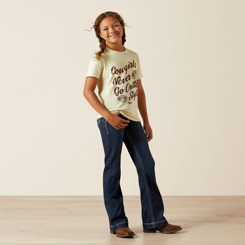 ARIAT NEVER OUTTA STYLE T-SHIRT WHEAT 10062920