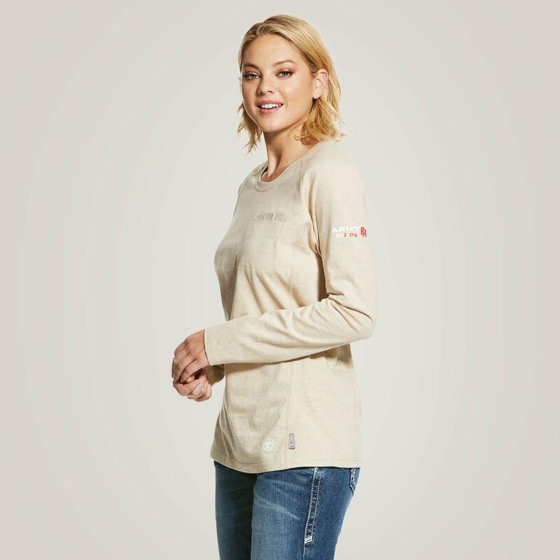 ARIAT WOMENS FR AC TOP SAND HEATHER 10031020