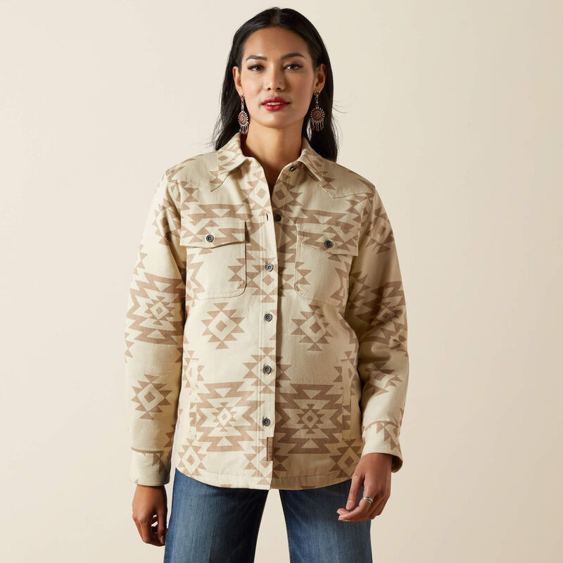 ARIAT CLOVIS INSULATED SHIRT JACKET PUEBLA PRINT 10062783