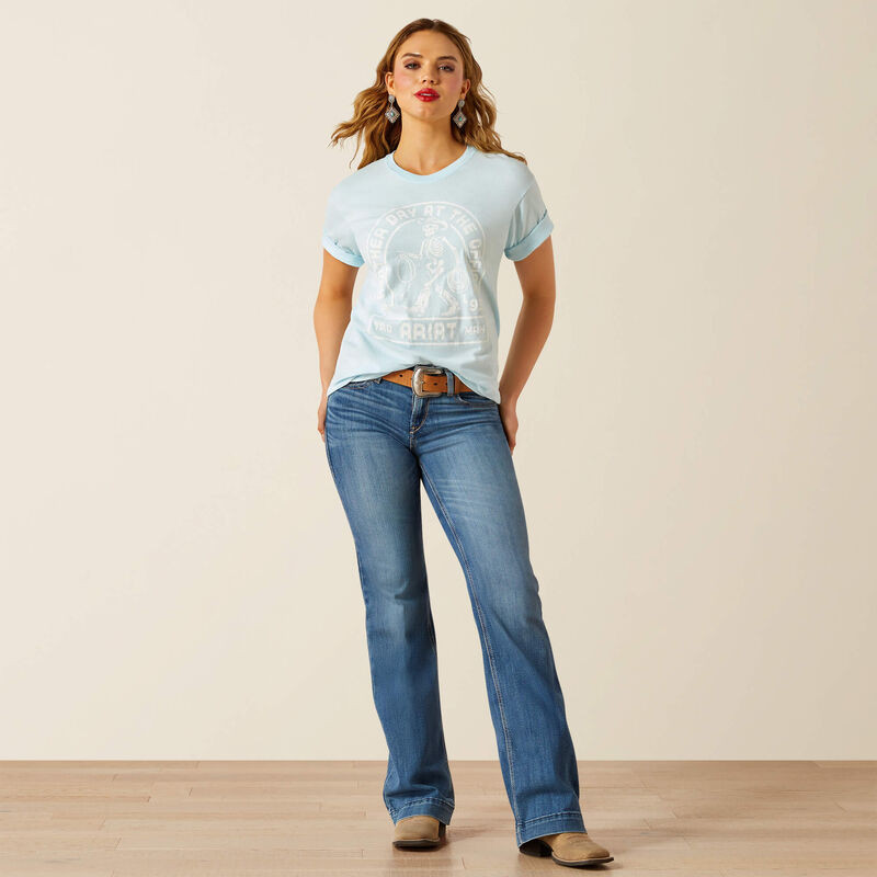 ARIAT ANOTHER DAY T-SHIRT VINTAGE LAGOON 10062347