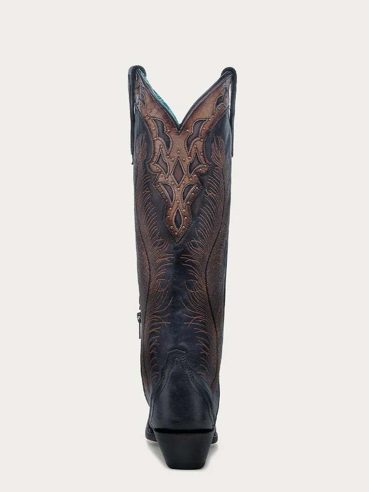 CORRAL WOMENS HONEY FEATHER EMBROIDERY COWBOY BOOT A4767