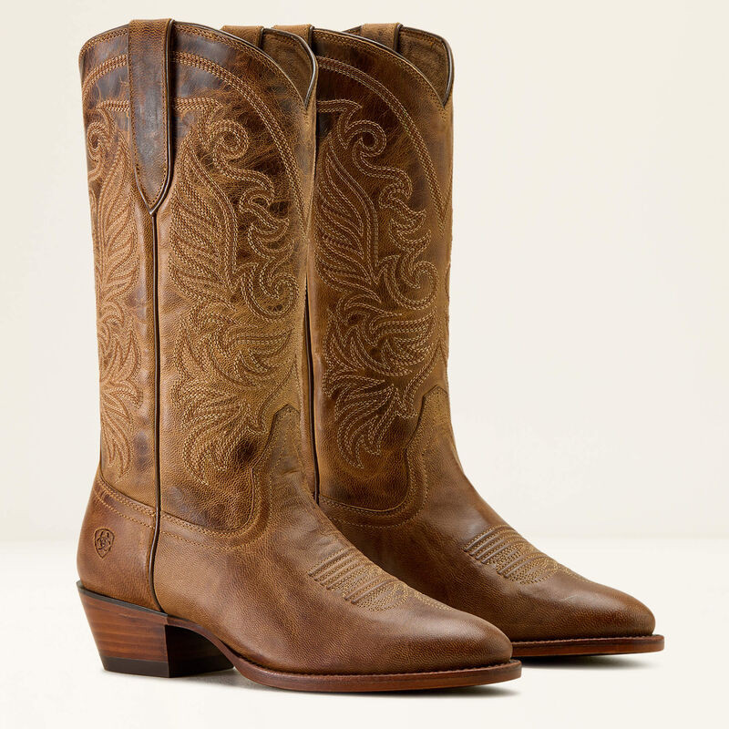ARIAT LOUELLA R TOE WESTERN BOOT PEARL BROWN 10063905