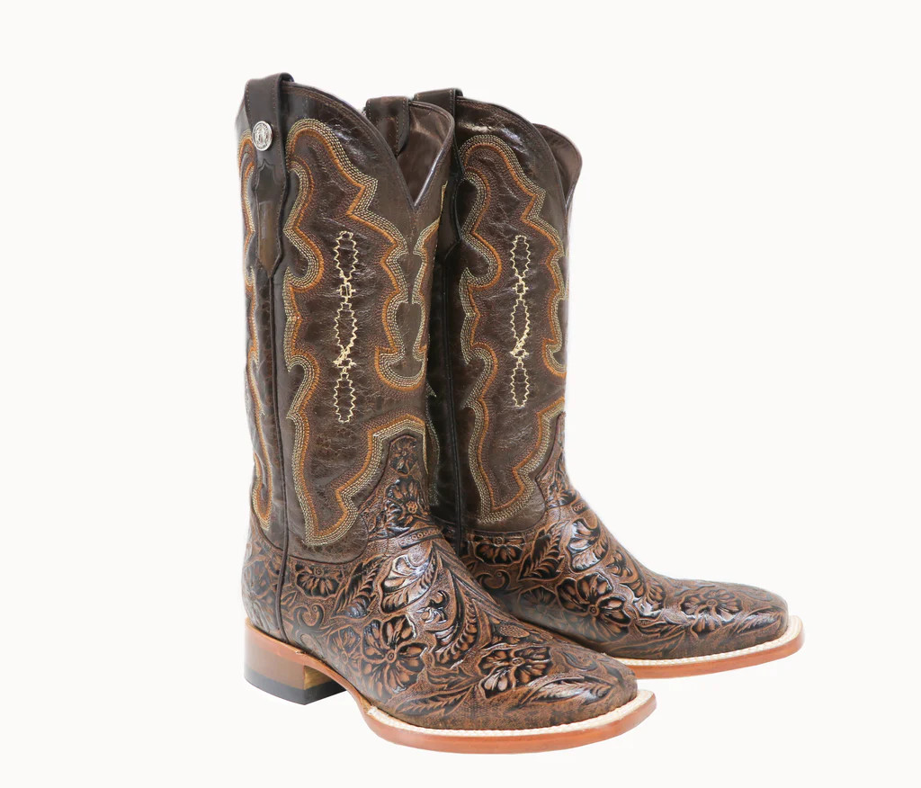 TANNER TRINITY TOOLED SADDLE STAMP BOOTS TML201759