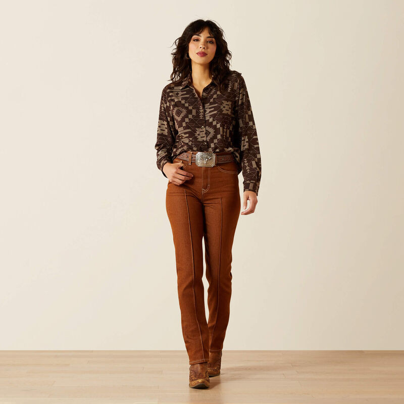 ARIAT HOMESTYLE SHIRT SOUTHWEST CROSS STITCH 10062902