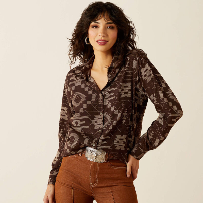ARIAT HOMESTYLE SHIRT SOUTHWEST CROSS STITCH 10062902