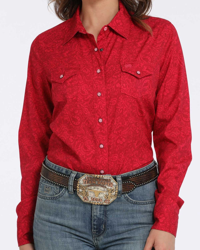 CINCH WOMENS ARENAFLEX SNAP FRONT WESTERN SHIRT MSW9206003