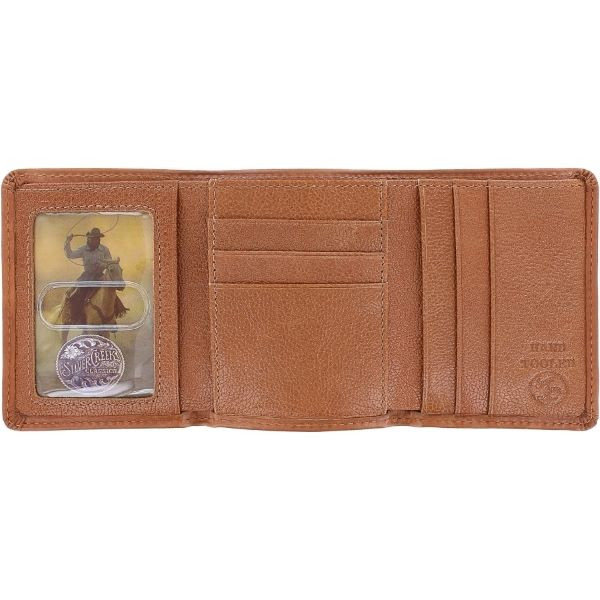 BRIGHTON SILVER CREEK LAS FLORES TRI-FOLD WALLET E80124