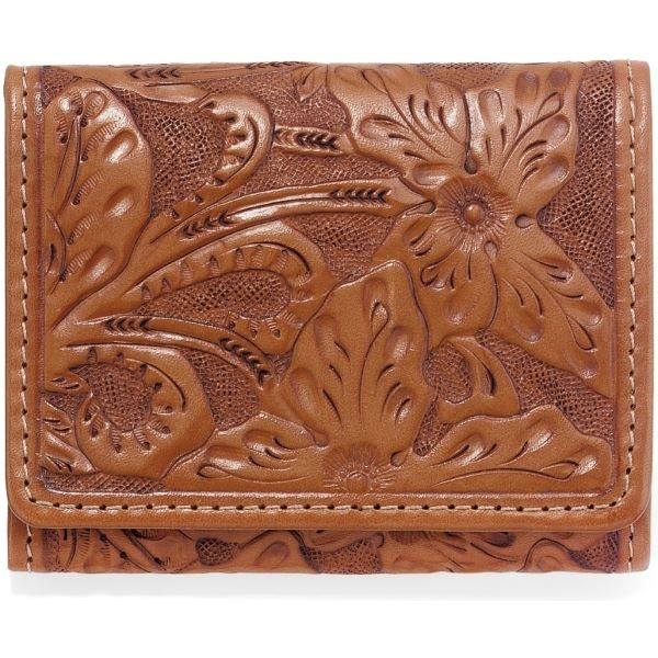 BRIGHTON SILVER CREEK LAS FLORES TRI-FOLD WALLET E80124