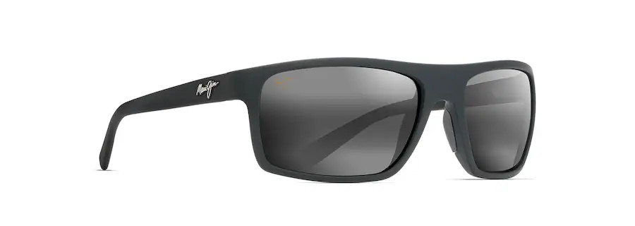 MAUI JIM BYRON BAY POLARIZED WRAP SUNGLASSES NEUTRAL GREY MJ746-02MR