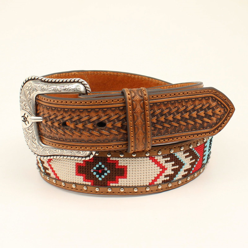 M&F ARIAT MENS AZTEC BEADED BELT A1033297