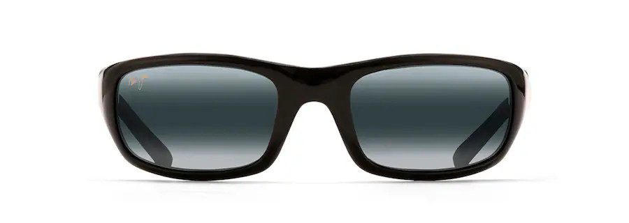 MAUI JIM STINGRAY POLARIZED WRAP SUNGLASSES GREY/BLACK 103-02