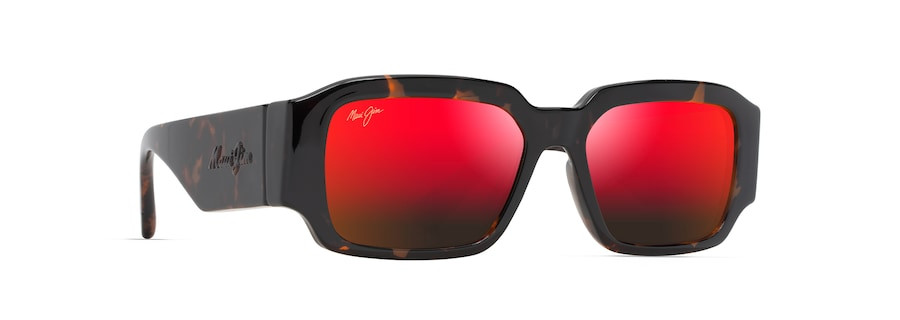 MAUI JIM KUPALE POLARIZED FASHION SUNGLASSES LAVA/DARK HAVANA RM639-10