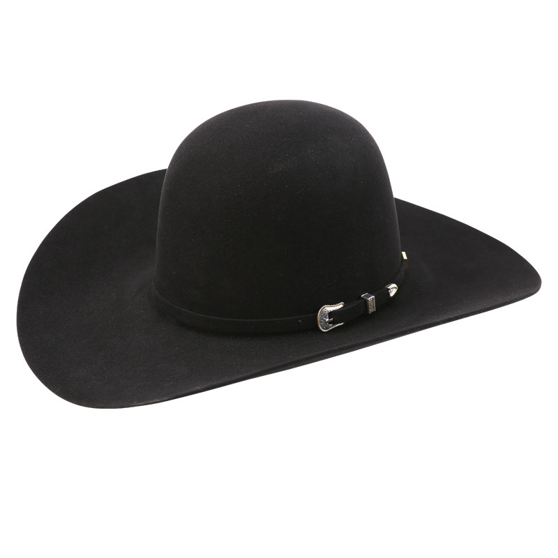 AMERICAN HAT 4 1/2" BRIM / OPEN CROWN 10X BLACK